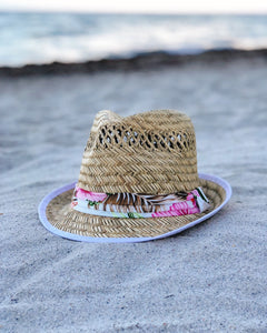 ‘Vanilla Beige’ Natural Straw Fedora Hat