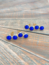 Load image into Gallery viewer, Royal Blue Stone Ring Cuff