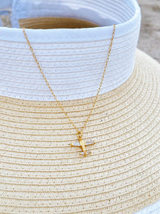Wanderlust ✈️ Crystal Airplane Necklace