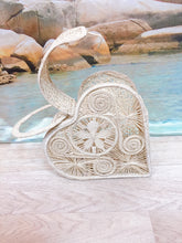 Load image into Gallery viewer, Natural &#39;All My Love&#39; Heart Artisan Clutch