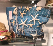 Load image into Gallery viewer, Starfish Blue Canvas Tote Bag