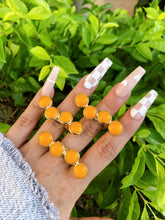 Load image into Gallery viewer, Orange Stone Ring Cuff