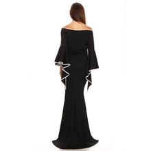 Load image into Gallery viewer, Olive Green Off Shoulder Long Gown