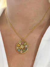 Load image into Gallery viewer, Colorful Sea Star Medallion Necklace