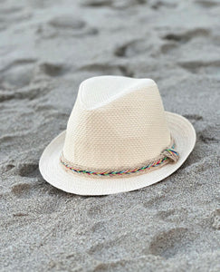 Colorful Trim Sun Fedora Hat