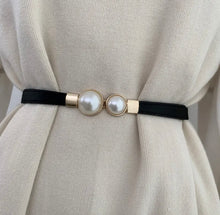 Load image into Gallery viewer, Classy Pearl Waist Elastic Belt