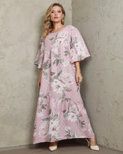 Load image into Gallery viewer, Polka Dot Flower Linen Dress
