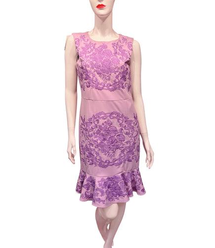 Lavender Delicate Embroidery Dress