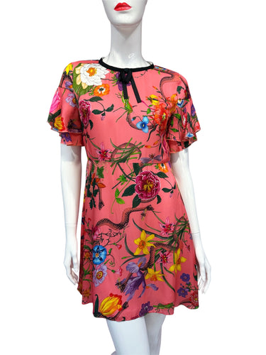 Coral Garden Mini Dress
