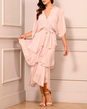 Load image into Gallery viewer, Romantic Silk Layers Italian Dress