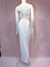 Load image into Gallery viewer, White Polka Dot Side Slit Dress