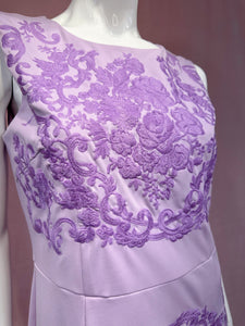 Lavender Delicate Embroidery Dress