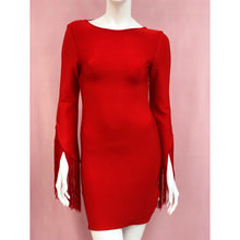 Load image into Gallery viewer, Red Backless Bodycon Mini Dress