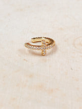 Load image into Gallery viewer, Cross Ear Cuff, Gold Plated