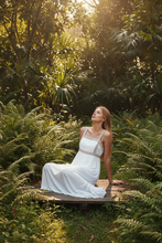 Load image into Gallery viewer, White Bronze Chiffon Dress