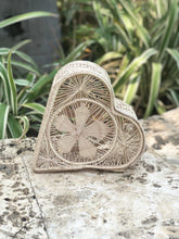 Load image into Gallery viewer, Natural &#39;All My Love&#39; Heart Artisan Clutch
