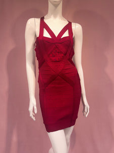 Wine Bodycon Mini Dress