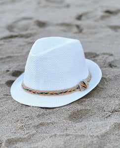 Colorful Trim Sun Fedora Hat
