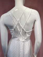 Load image into Gallery viewer, White Polka Dot Side Slit Dress