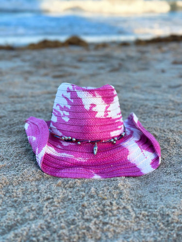 ‘Magnetic Magenta’ Coastal Cowgirl Tie Dye Hat