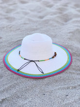 Load image into Gallery viewer, ‘Warm Summer Sun’ Striped Summer Hat