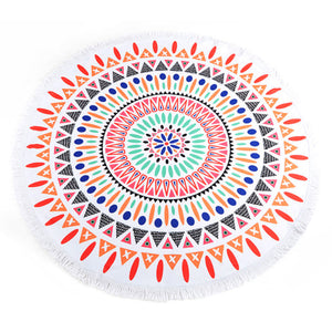 Colorful Round Beach Towel