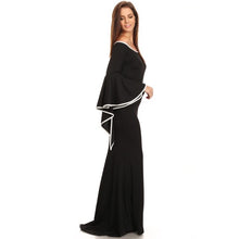 Load image into Gallery viewer, Olive Green Off Shoulder Long Gown