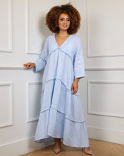 Load image into Gallery viewer, Beautiful Flowy Linen Fringe Dress