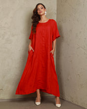 Load image into Gallery viewer, Striped Linen ltalian Dress
