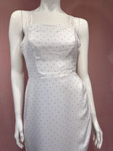 Load image into Gallery viewer, White Polka Dot Side Slit Dress