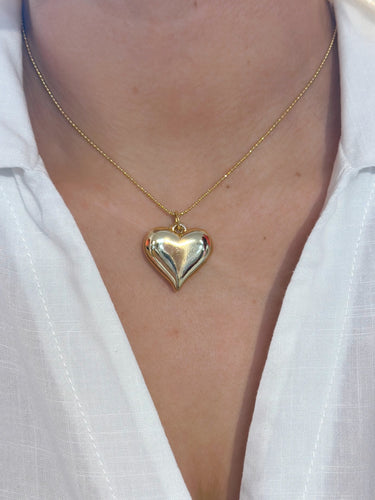 Golden Heart Gold Plated Necklace