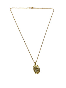 Little Doll Pendant Gold Plated Necklace