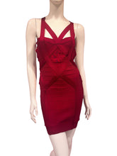 Load image into Gallery viewer, Wine Bodycon Mini Dress