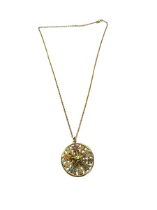 Colorful Sea Star Medallion Necklace
