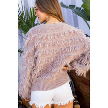 Load image into Gallery viewer, Pink Fringe Sweater