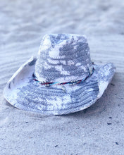 Load image into Gallery viewer, Grey Coastal Cowgirl Handmade Summer Hat