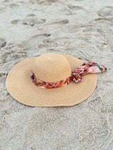 Load image into Gallery viewer, White ‘Feel the Heat’ Scarf Sun Hat