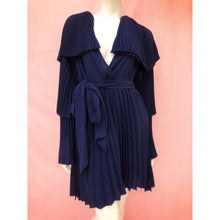 Load image into Gallery viewer, Pleated Navy Blue Formal Dress
