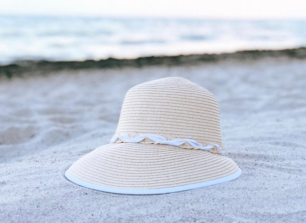 'Vacation Mode: Activated' White Sun Visor