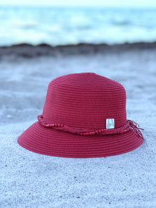 ‘Summer Red-y’ Straw Bucket Hat