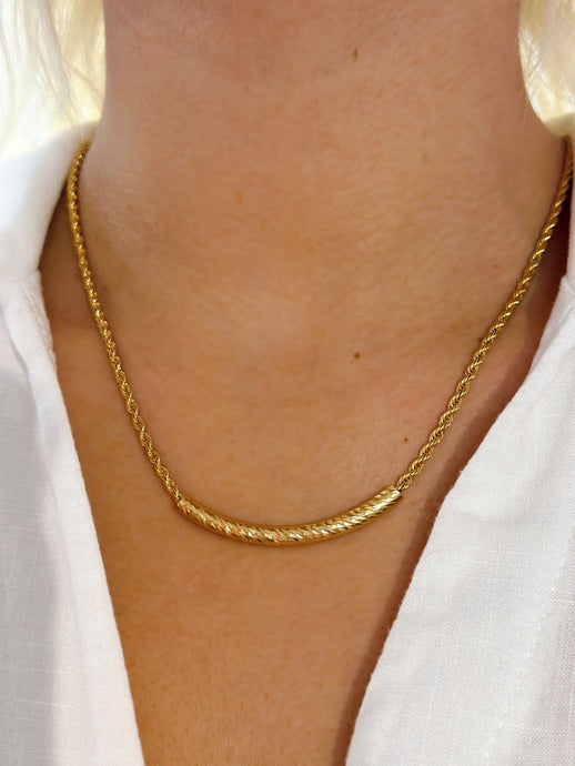 Small Chain Gold Plated Necklace