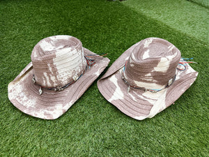 Grey Coastal Cowgirl Handmade Summer Hat