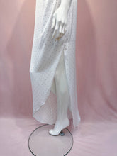 Load image into Gallery viewer, White Polka Dot Side Slit Dress