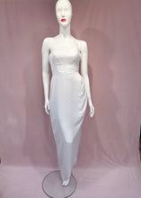 Load image into Gallery viewer, White Polka Dot Side Slit Dress