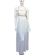 Load image into Gallery viewer, White Bronze Chiffon Dress
