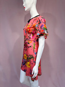 Coral Garden Mini Dress
