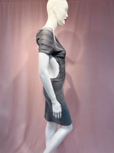 Load image into Gallery viewer, Silver Sexy Open Back BodyCon Mini