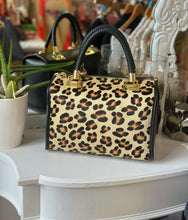 Load image into Gallery viewer, Animal Print Italian Leather Handbag