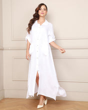 Load image into Gallery viewer, Chic Pockets Linen Italian Dress
