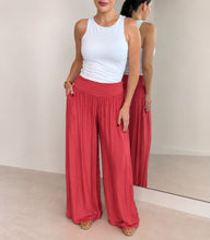 Load image into Gallery viewer, Italian Silk Classic Palazzo Pant
